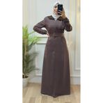 Tebrikler tekstil kadın yazlık uzun mont astarlı şık ve rahat model M0034