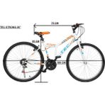 TEC Bisiklet Strong 26" Jant 21 Vites Erkek Dağ Bisikleti Beyaz - Turuncu