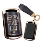 TECART Toyota anahtarlık kapak anahtarlık kabuk anahtarlık ile Fit Toyota Sienna 2020 yumuşak TPU anahtar aksesuarları, R-siyah, R-keychain