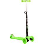 Tech Bello Twister Maxi 3 Tekerlekli Yeşil Renk Işıklı Scooter 2-9 Yaş Çocuklar İçin Güvenli Sürüş