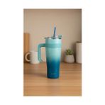 Tech Butiq Alto Pipetli Termos Bardak Lacivert 1000ML - -- - 000-Siyah
