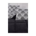 Tech Butiq Çift Kişilik Lüx Yorgan Çift Taraflı Yastık Kılıflı 195X215 cm Yorgan + Yastık Kılıfı Set (Siyah) - 001-Renkli - 100 x 100 cm
