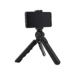Tech Butiq F6 2-In-1 Katlanabilir Selfie Stick ve Masa Tripodu – Bluetooth Uzaktan Kumandalı Telefon Tripodu | Akıllı Telefon Tutucu Uyumlu - 000-Siyah - Option-1