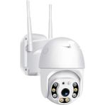 Tech Butiq Full Hd 1080P Wi-Fi IP66 Ptz V380 Pro Kamera, Pan Tilt Güvenlik Kamerası, Çift Yönlü Ses/hareket Algılama/en Iyi Gece Görüşü/su Geçirmez Cctv Kamera, 128 Gb'a Kadar Sd Kart Desteği, Beyaz - Ahşap