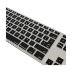 Tech Butiq Keyboard 1 A1243 Türkçe F Klavye Koruyucu Silikon Kapak Ultra Ince Toz Sıvı Koruma Numerik Tuş Takımı Tam Uyum Keyboard Cover Lazer Kesim Siyah - 0,35 lt