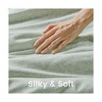 Tech Butiq Spaces Ikiz Yorgan Seti - 2 Adet (1 Mikrofiber Yorgan ve 1 Parça) Çiftlik Evi Yatak Yorganı Tüm Mevsimler Için Nevresim Takımı, Hafif Katı Yatak Yorgan Takımları, Ikiz/ikiz Xl, Adaçayı - Abanoz - Option-1