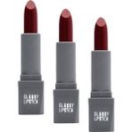 Tech Butiq Uzun Süre Kalıcı Yoğun Renk Veren Nemlendirici Parlak Ruj - Glossy Lipstick 324 Raspberry Marmalade (3 Paketi) - Option-1