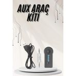 Tech Butiq Yeni Nesil Bluetooth Aux Araç Kiti Siyah Tv Tablet Telefon Araç Araba - Ahşap