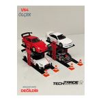 Tech Trade 1/64 Ölçek Diorama 2 Araçlık Lift 2 adet Siyah-Kırmızı + 4 Adet Duba