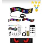 Techadres Araç LED Kayan Yazı Emoji Matrix Panel Kişiselleştirilebilir Telefon App Kontrollü Uzaktan Kumandalı - 16X64 pixel