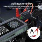 Techadres Starter Akü Takviyesi, Şarjlı Pompa, Fener, Powerbank Özellikli, Taşınabilir Kompresör, Araç Pompası