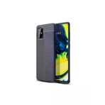 Techaks Samsung Galaxy M31S Kılıf Kamera Korumalı Deri Görünümlü Dikiş Detaylı Silikon Kapak Niss 56AÖ-8682314064750-834