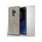 Techaks Samsung Galaxy S9 Plus Kılıf Kamera Korumalı Deri Görünümlü Dikiş Detaylı Silikon Kapak Niss 56AÖ-8680436138397-843