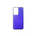 Techaks T16061-TCHS Galaxy S21 Ultra Kılıf Yumuşak Dokulu Renkli İnce Silikon Soft Kapak Premier - Saks Mavi