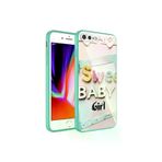 Techaks T23671-TCHS Iphone 8 Plus Kılıf Kamera Korumalı Desenli Sert Silikon Zore Epoksi Kapak - No5