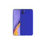 Techaks T24172-TCHS Galaxy A03 Kılıf Yumuşak Dokulu Renkli İnce Silikon Soft Kapak Premier - Saks Mavi