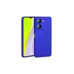 Techaks T28266-TCHS Vivo Y36 4G Kılıf Yumuşak Dokulu Renkli İnce Silikon Soft Kapak Premier - Saks Mavi