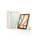 Techaks T32349-TCHS Ipad Air 11 2024 Kılıf Magnetik Ayrılabilen Airbagli Zore Sliding Tablet Kılıfı - Gold