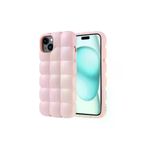 Techaks T32674-TCHS Iphone 15 Plus Kılıf Parlak Esnek Silikon Zore Dom Dom Kapak - Pembe