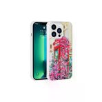 Techaks TCHS-23638 Iphone 12 Pro Max Uyumlu Simli Desenli Kamera Korumalı Parlak Zore Popy Kılıf-Kulübe