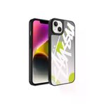 Techaks TCHS-26789 Iphone 14 Uyumlu Aynalı Desenli Kamera Korumalı Parlak Zore Mirror Kılıf-Yazı