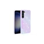 Techaks TCHS-27002 Galaxy S23 Plus Uyumlu Parlak Taşlı Tasarım Zore Ston Kılıf-Lila