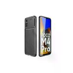 Techaks Xiaomi Poco M4 Pro 4G Kılıf Kamera Korumalı Karbon Tasarımlı İnce Silikon Kılıf Negro 56AÖ-8680436453032-565