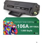Techarbor 106A-W1106A Muadil Toner Hp Laser Mfp 138PNW,137FNW,135A,107W,107A Yazıcılara Uyumlu - Siyah
