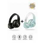 Tech&bello accessories Kablosuz Kulaküstü Siyah+Mavi Bluetooth Kulaklık Stereo-Mikrofon-aux Sd Kart HK-036