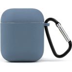 Tech&bello accessories Premium Silikon 1 ve 2 Nesil Koruyucu Içi Kumaş Kulaklık Kılıfı - Lavanta Grisi
