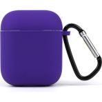 Tech&bello accessories Premium Silikon 1 ve 2 Nesil Koruyucu Içi Kumaş Kulaklık Kılıfı - Mor