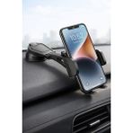 Tech&bello accessories Vantuzlu Araç Içi Telefon Tutucu Akrobat Torpido Yapışır Oto Aksesuar - Siyah