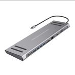 Techbender 14in1 Type-C to Multi Function Docking Station - 4K HDMİ Dönüştürücü 100w pd 3.0