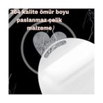 Techbutiq Store Elips Kesim Paslanmaz Çelik Kesme Tahtası Mutfak Piknik Için Inox 304 Kalite Antibakteriyel Küf Tutmaz Kolay Temizlenir Et Sebze Meyve Doğrama Tahtası Lüks Kesme Matı 30 * 22,5 cm - Ahşap