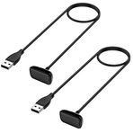 TECHGEAR [Fitbit Charge 5 için 2'li Paket Yedek USB Şarj Kablosu, Fitbit Charge 5, Sağlık ve Fitness İzleyici Bileklik ile Uyumlu USB Şarj Kablosu