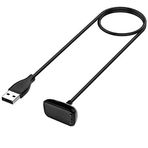 TECHGEAR Fitbit Charge 5 için Yedek USB Şarj Kablosu, Fitbit Charge 5 ile Uyumlu USB Şarj Güç Kablosu, Sağlık ve Fitness İzleyici Bileklik
