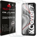 TECHGEAR Samsung Galaxy XCover 7 için 3 Paket CAM Ekran Koruyucu, Cam Sürümü Ekran Koruyucu Kapak [2.5D Yuvarlak Kenar] [9H Sertlik] [Kristal Berraklık] [Çizilmeye Dayanıklı] [Kabarcıksız]
