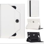 Techion Casper Nirvana N220 10.1 Dönerli Stand Olabilen Suni Deri Tablet Kılıfı - Beyaz