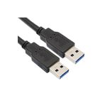 Techmaster 30 cm 2 Ucu USB 3.0 2 Ucu Erkek Kablo Hızlı Veri Aktarımı