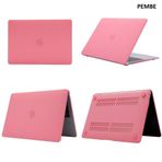 Techmaster Apple MacBook Pro 13 2016 A1706 A1708 Cream Ultra İnce Pembe Kılıf