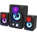 Techmaster E-1306 Telefon Bilgisayar Tablet RGB Stereo Usb Subwoofer Hoparlör