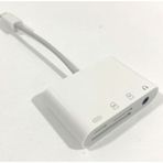 Techmaster iPhone Lightning 3.5 mm Kulaklık iPhone Şarj SD TF Kart Adaptörü
