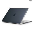 Techmaster MacBook Air 13 13.3 A1466 A1369 Kristal Şeffaf Ultra İnce Siyah Kılıf