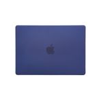 Techmaster MacBook Air M1 A2337 A2179 A1932 Karbon Fiber Görünümlü Kapak Koruma Mavi Kılıf
