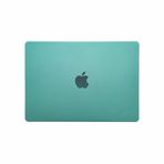 Techmaster MacBook Air M1 A2337 A2179 A1932 Karbon Fiber Görünümlü Kapak Koruma Yeşil Kılıf