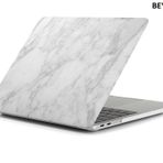 Techmaster Macbook Pro 16 2019 A2141 Mermer Desenli Kapak Sarı Kılıf