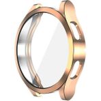 Techmaster Samsung Galaxy Watch 4 40MM Silikon Kapak Kılıf Ekran Koruyucu - Altın