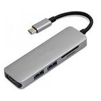 Techmaster Type-C 5in1 4K Hdmi 2xUsb 3.0 Sd Tf Kart Girişli Çevirici Otg Hub