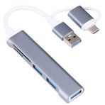 Techmaster Type-C Usb 3.0 Sd Tf Kart Okuyucu 3x Usb 3.0 Hub Çevirici A807