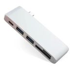 Techmaster Usb 3.0 Type-C ve Micro SD Girişli Macbook Type-C Port Çoğaltıcı